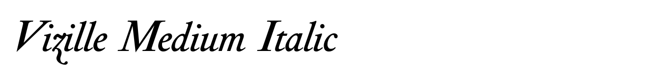 Vizille Medium Italic